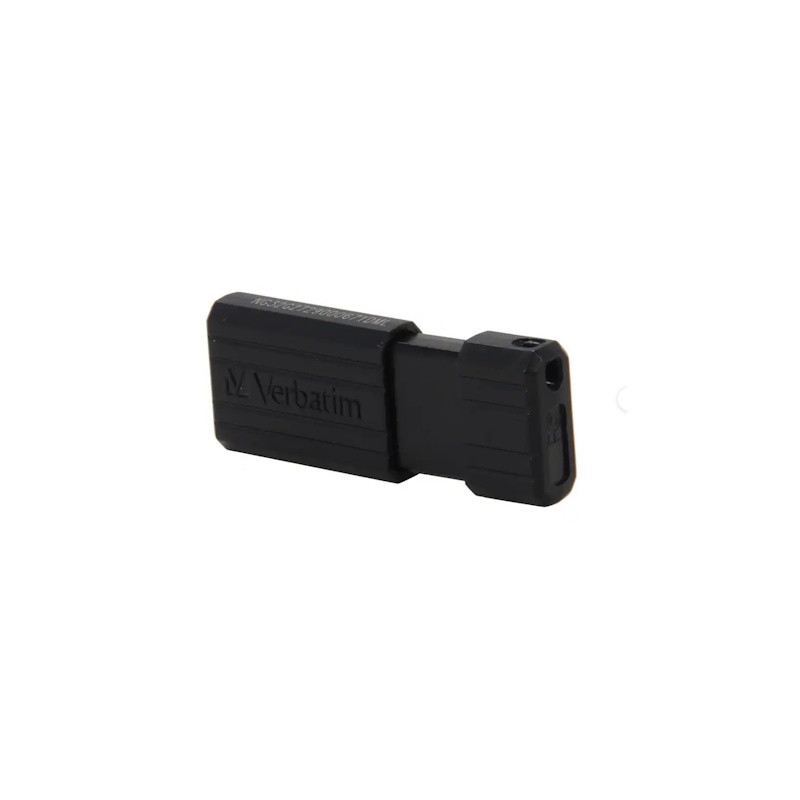 Black 32GB Pinstripe USB Flash Drive