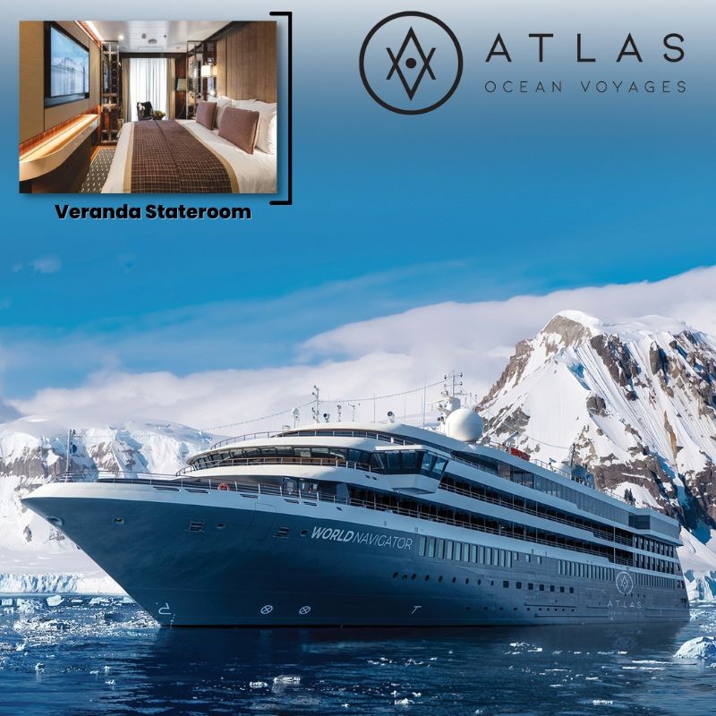 12 Nights or Longer Arctic, Antarctica, Iceland or Norwegian Fjords Voyage Veranda Stateroom