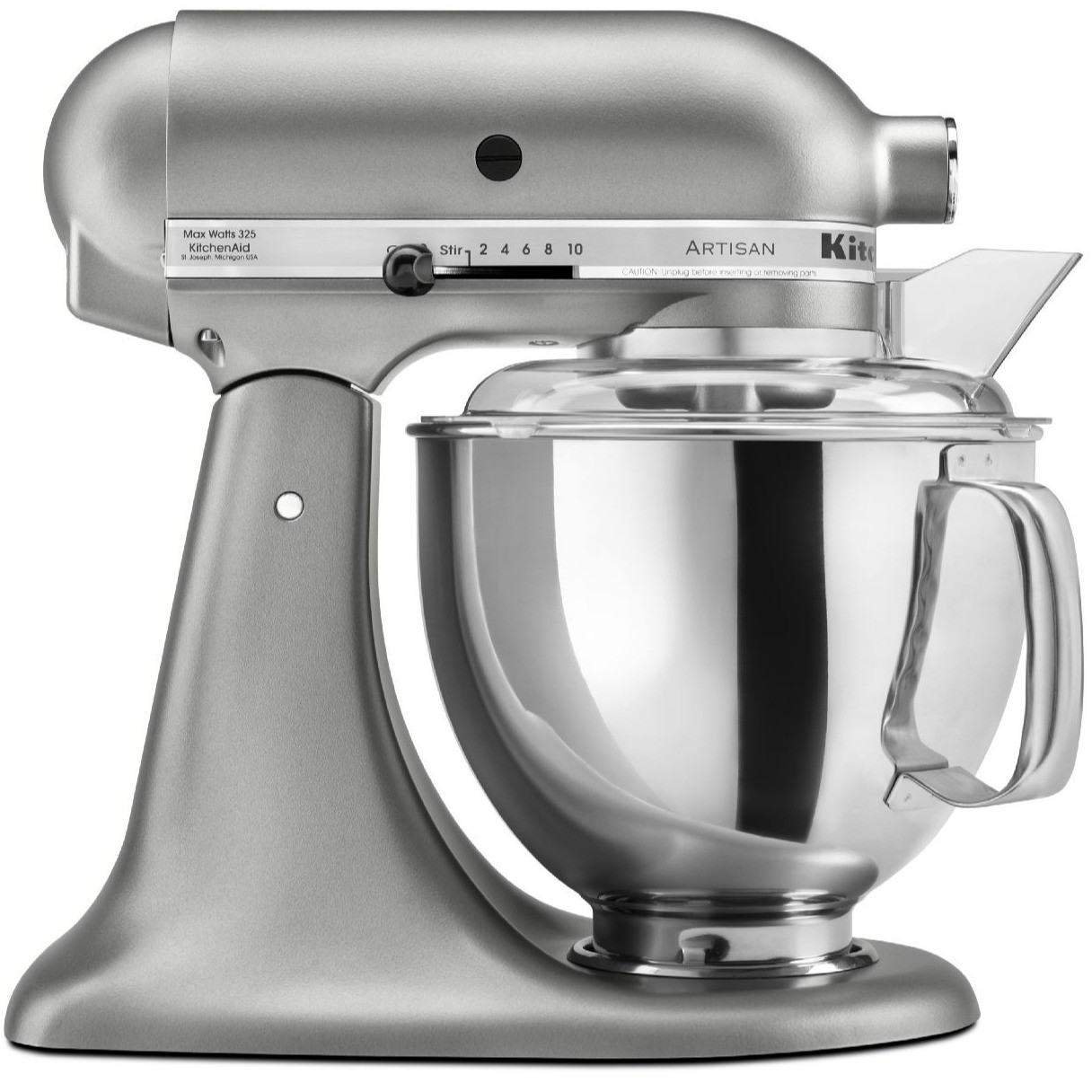 Artisan Series 325-Watt Tilt-Back Head Stand Mixer in Contour Silver