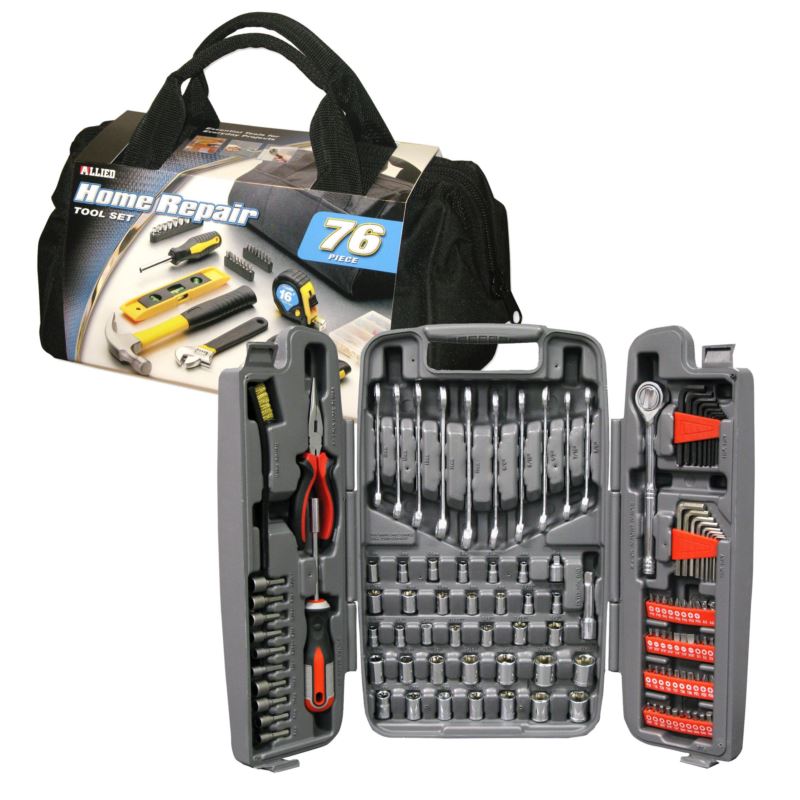 123 - Piece Mechanics Tool Set plus - (76 Piece) - Home Repair Tool Set