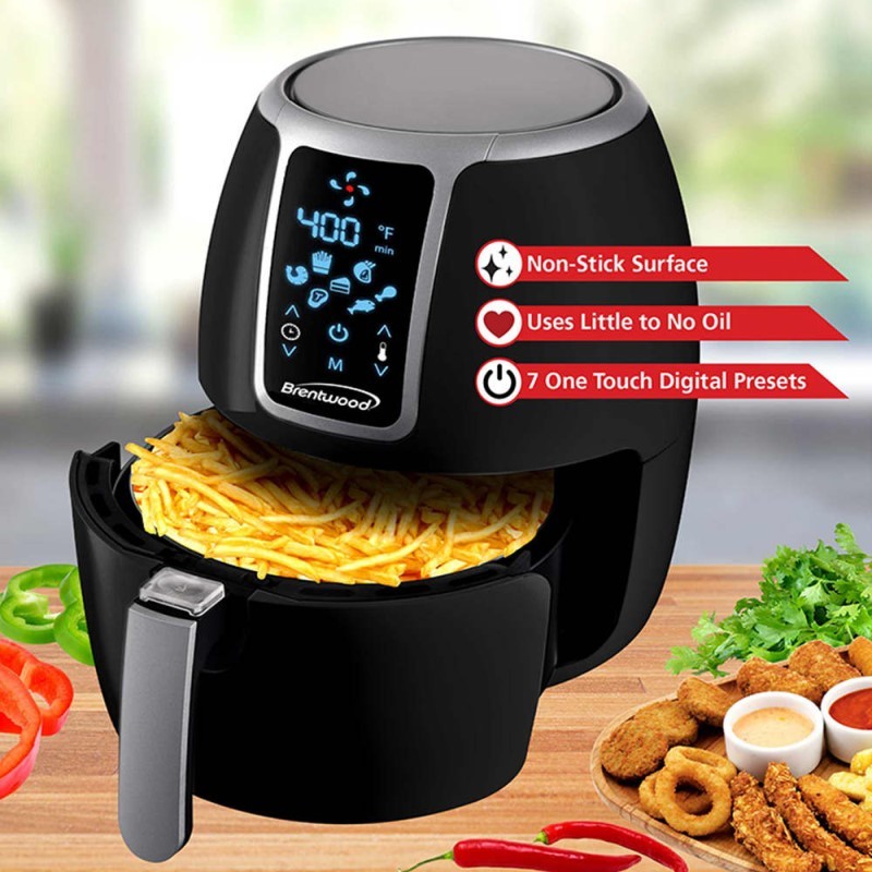 4-Quart Electric Digital Air Fryer, Timer And Temp Control