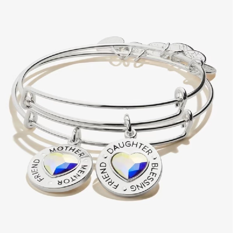 Friend and Mentor Set of 2 Charm Bangle