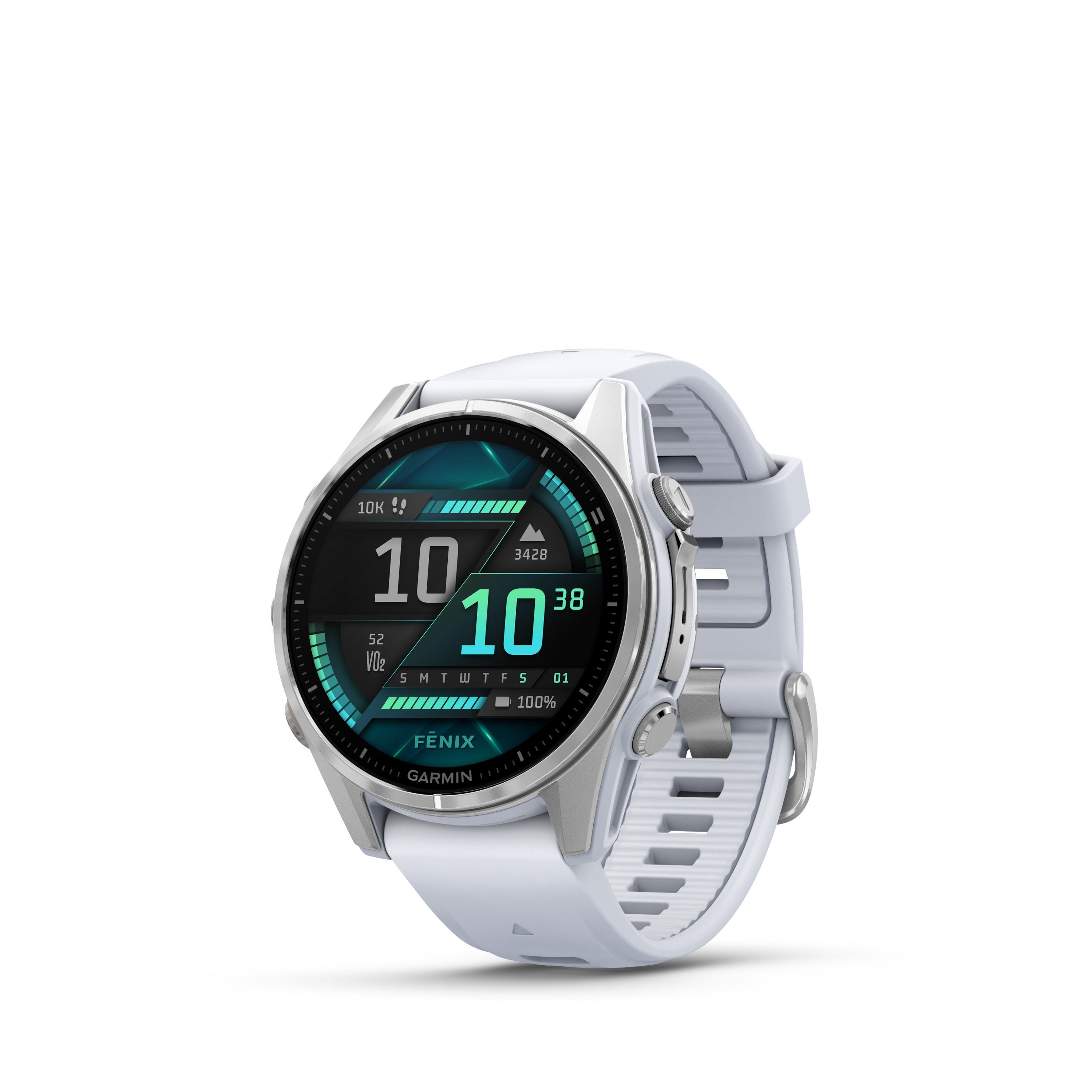 fenix 8 Premium Multisport Smartwatch 43mm AMOLED Silver/Whitestone