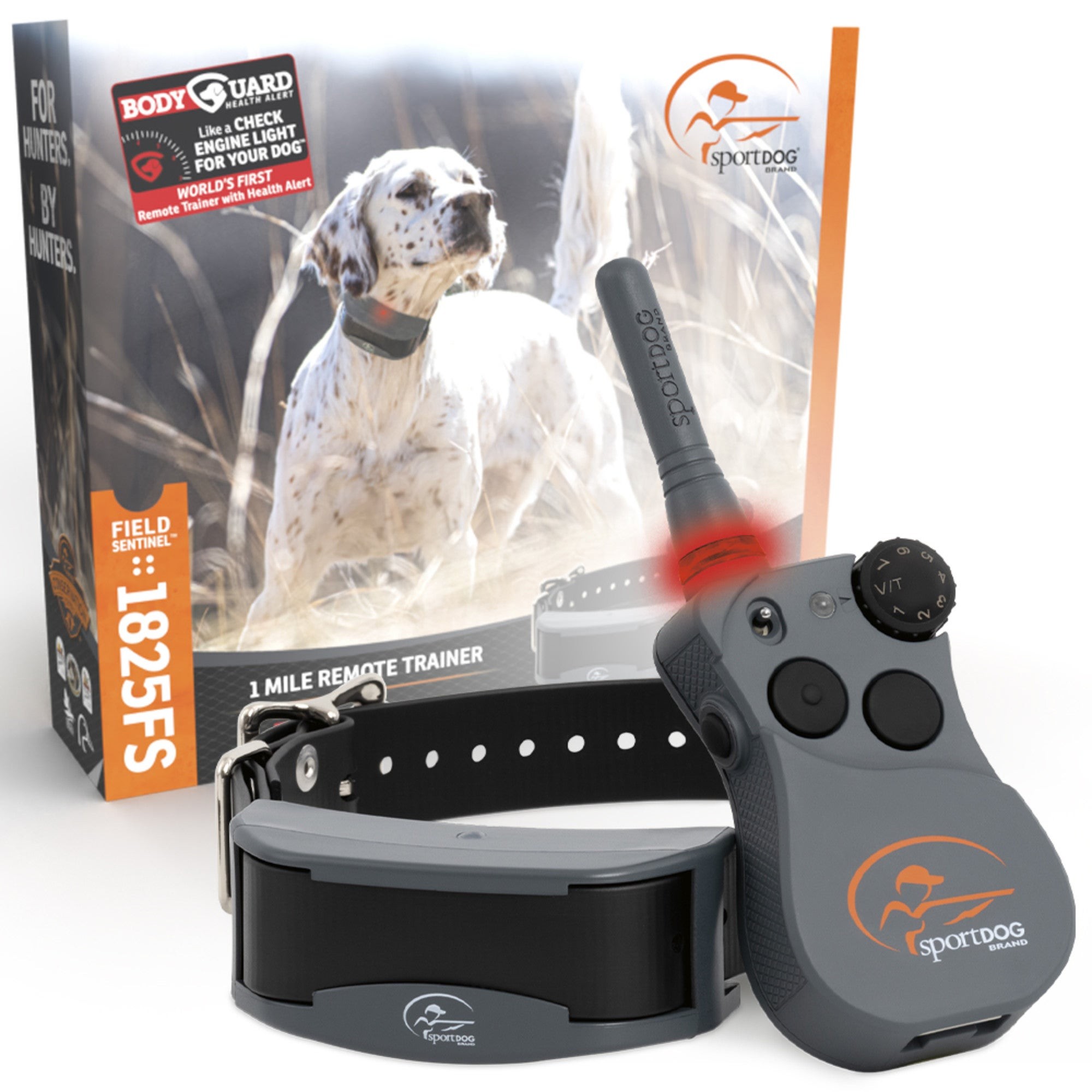 FieldSentinel 1825 1 Mile Electronic Dog Trainer w/ BodyGuard Health Alerts