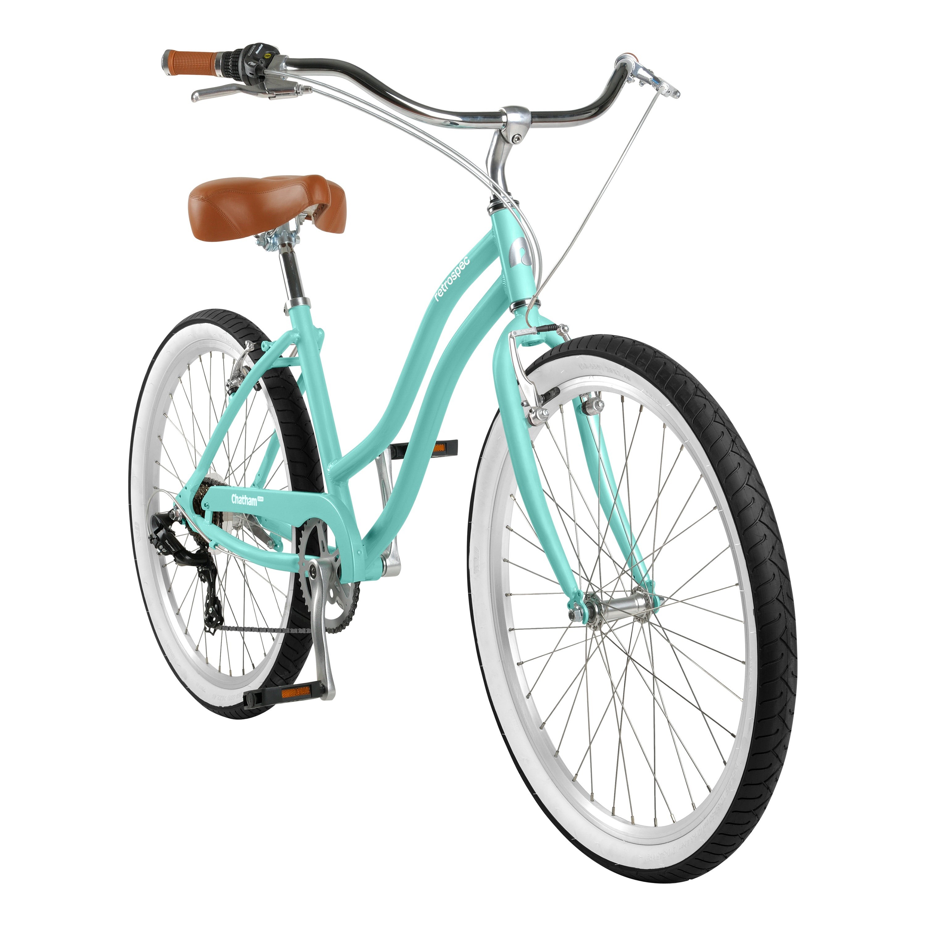 Chatham Beach Cruiser Bike - Step Through 7 Speed Seafoam