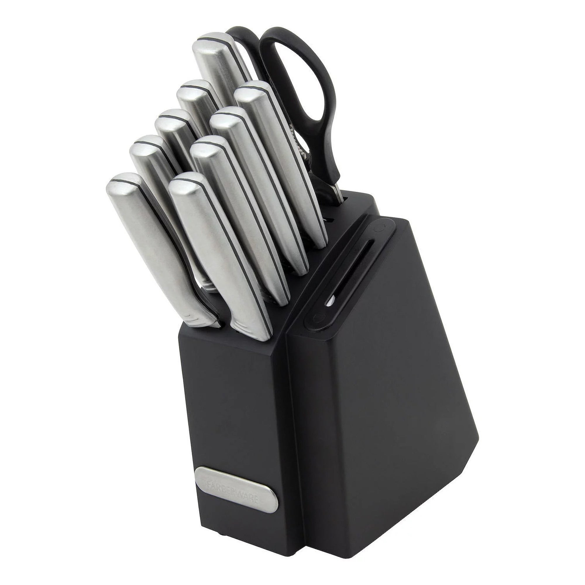 11pc Edgekeeper Stainless Steel Knife Block Set