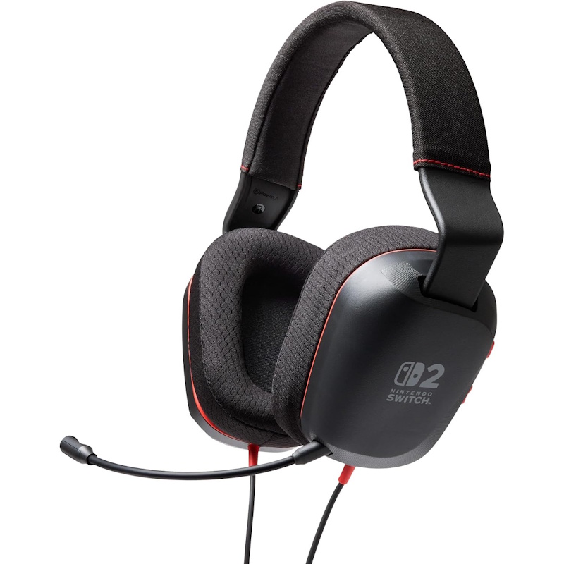 Black Wired Stereo Headset for Nintendo Switch 2