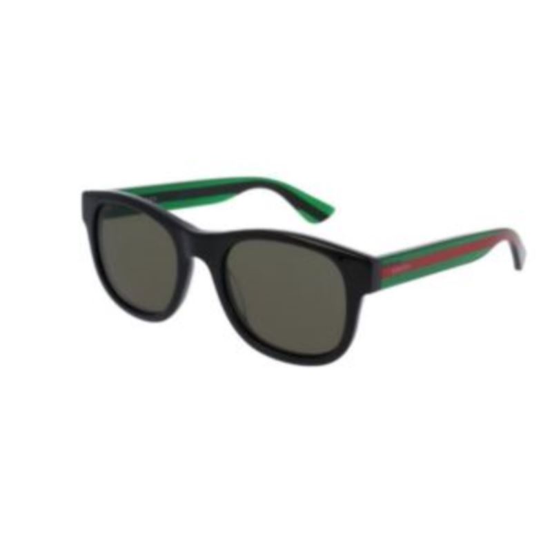 Men's Round-frame Sunglasses - Black