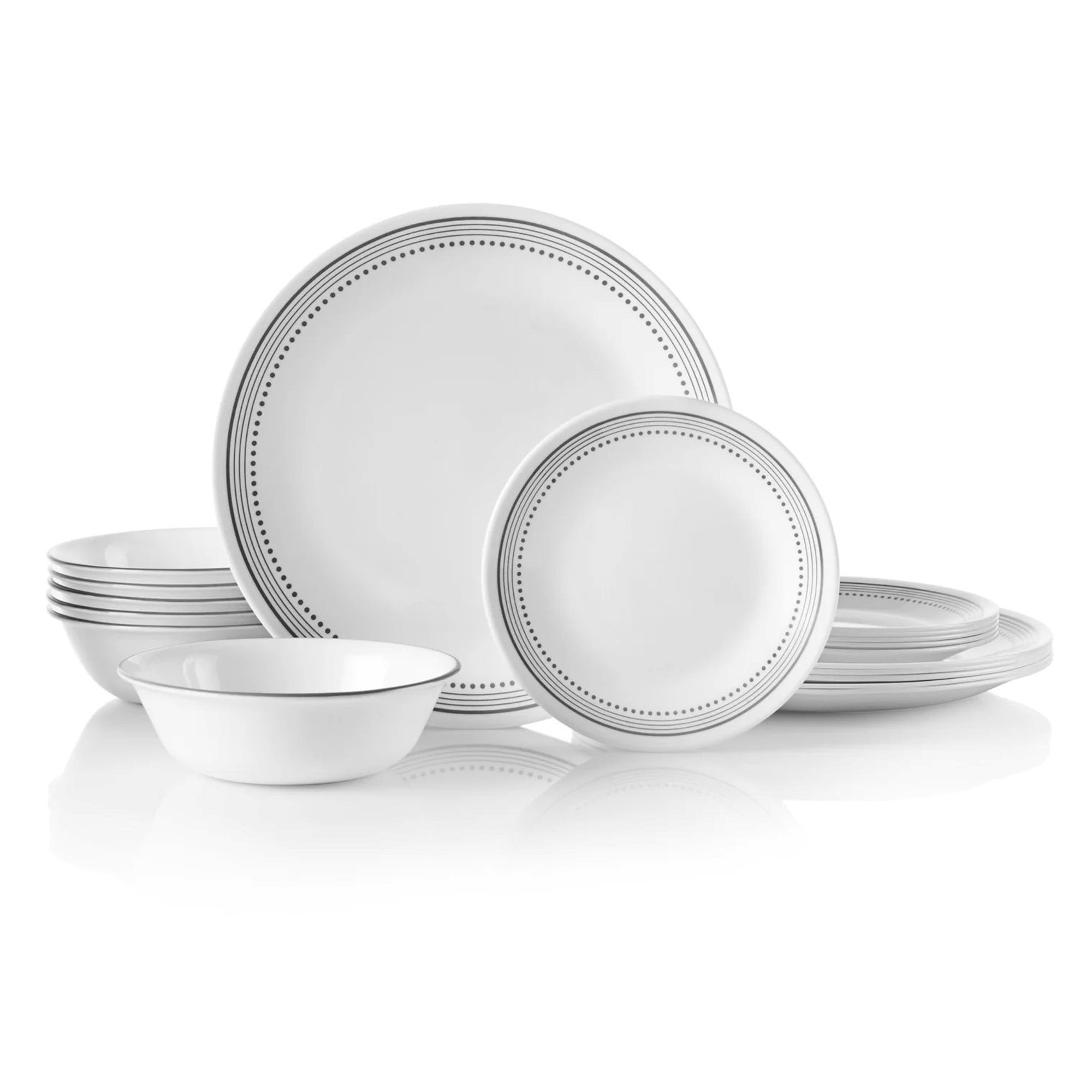 Mystic Gray 18pc Dinnerware Set