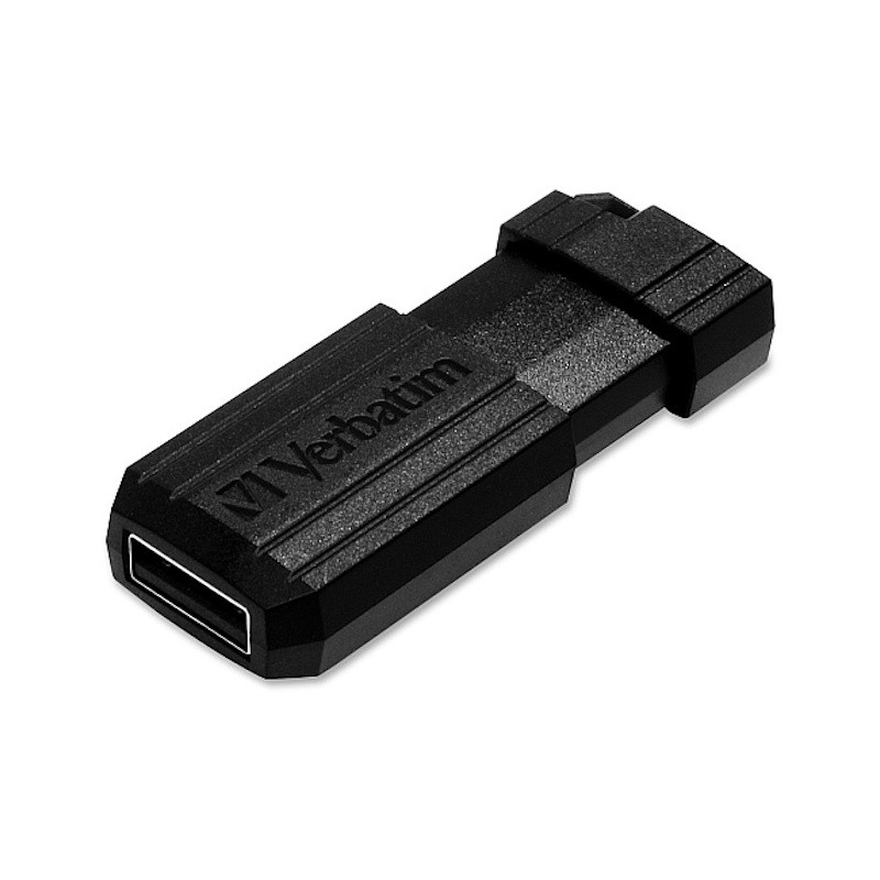 Black 64GB Pinstripe USB Flash Drive
