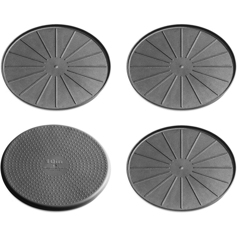 10 Inch Round Coasters Set - (Black)
