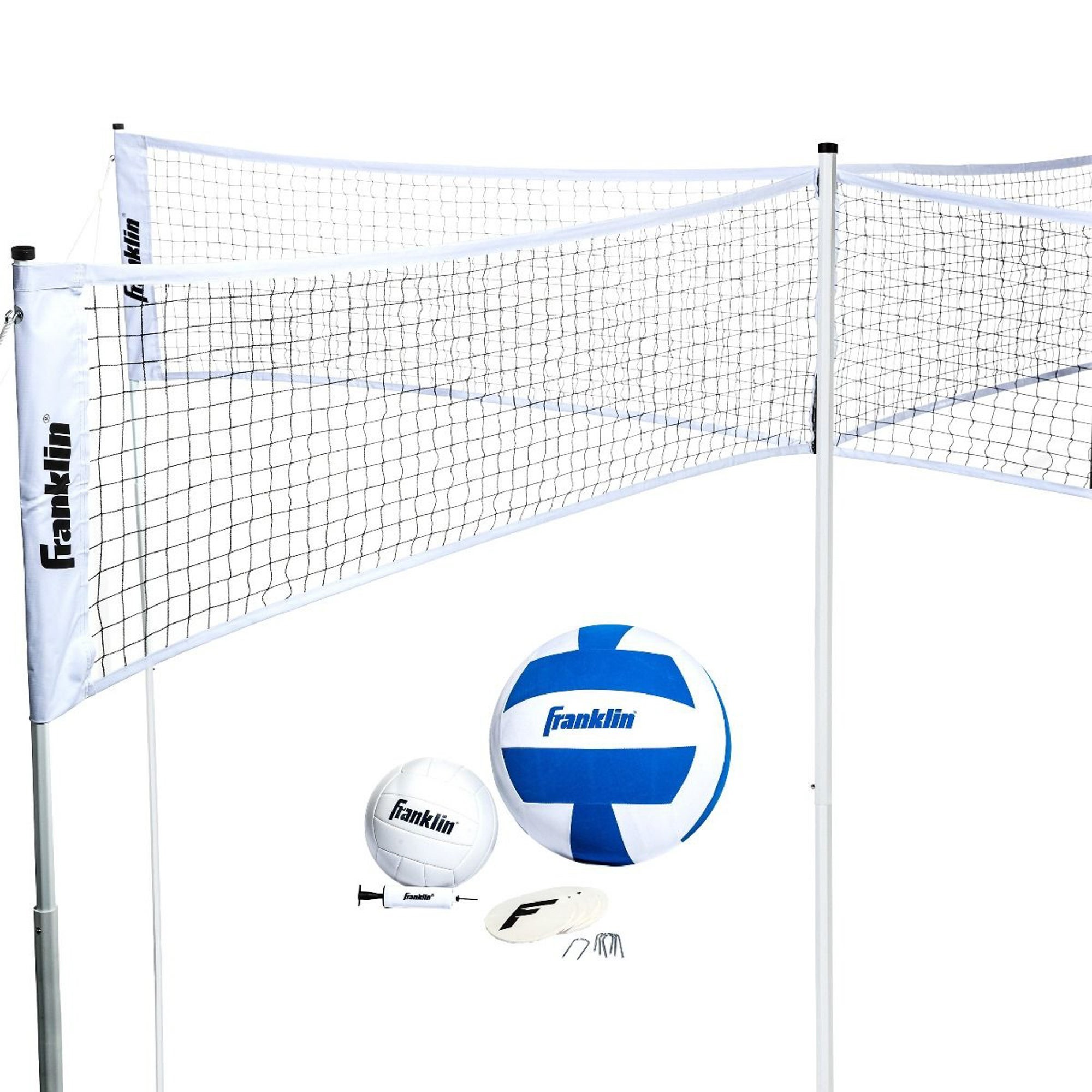 Quad Volleyball Set w/ Balls & Pump
