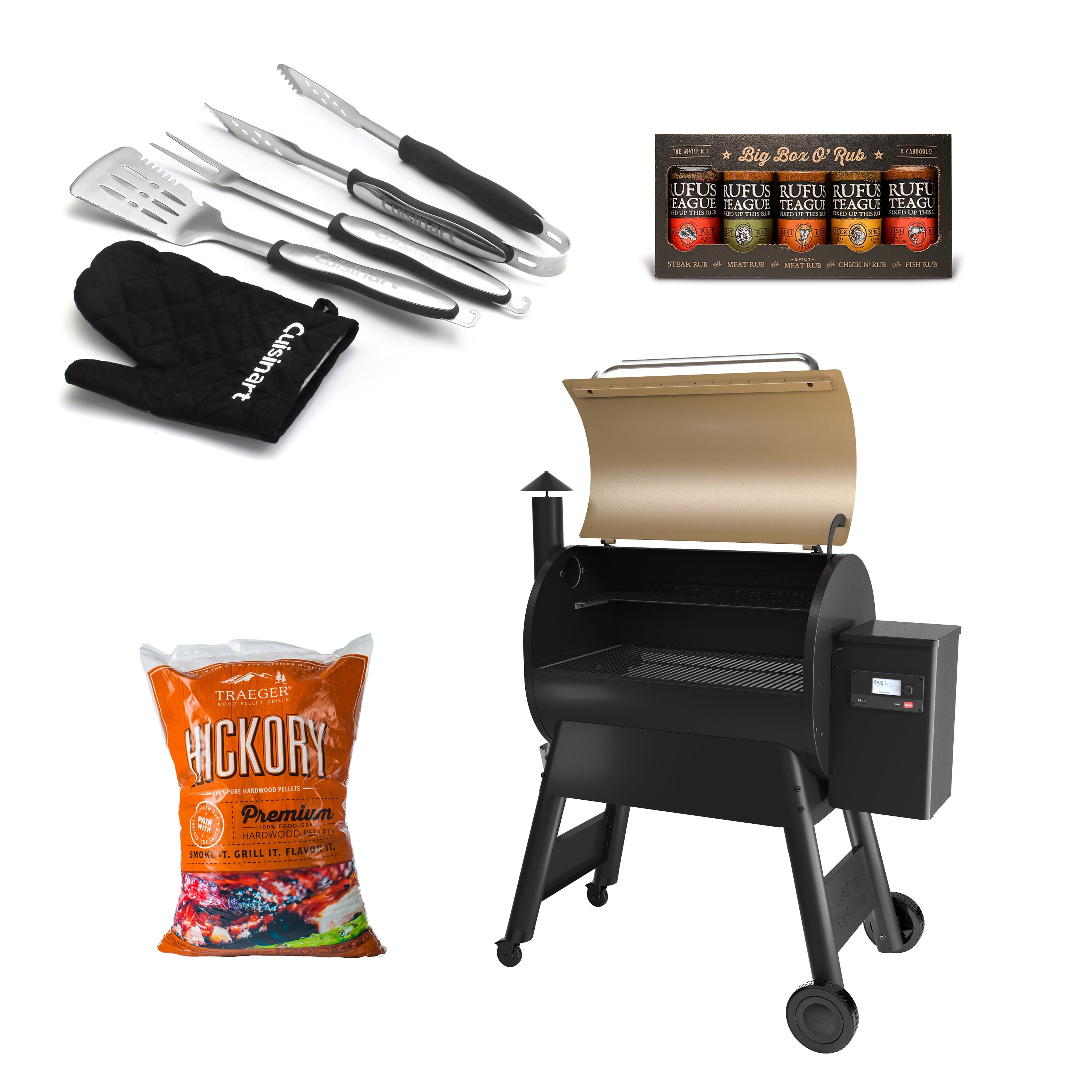 Pro 780 Smart Pellet Grill/Smoker Starter Set Bronze