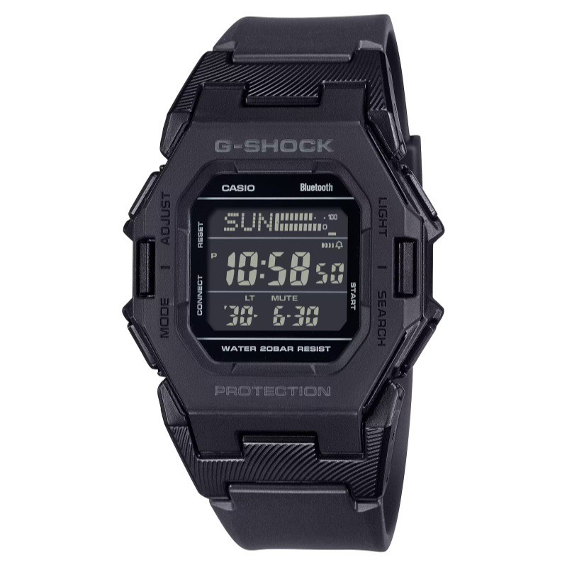 Black Digital Watch - G-SHOCK with Bluetooth & Step Counter