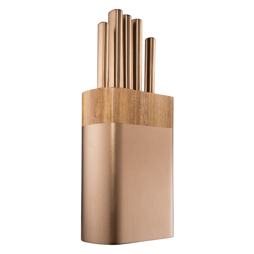 Daisho Nara 6pc Knife Block Copper