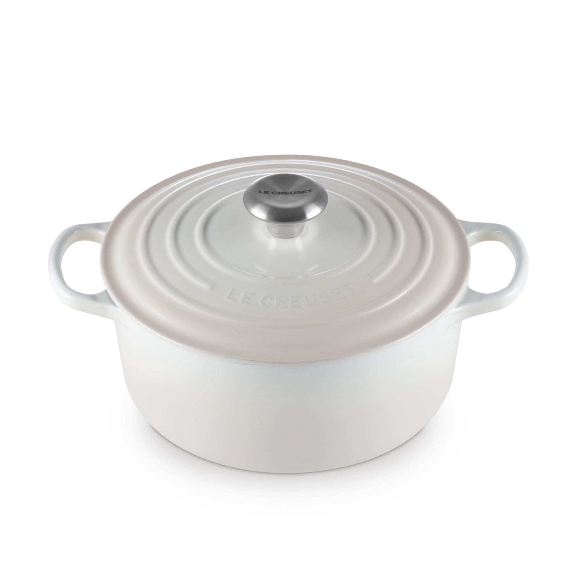 4.5qt Signature Cast Iron Round Dutch Oven Meringue